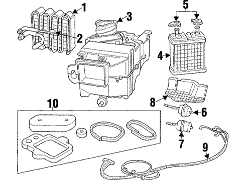 1995 Dodge Viper Air Conditioner Line Assembly-Assembly - A/C Suction Diagram for 4708197