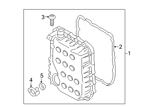 2021 Hyundai Palisade Case & Related Parts Pan Assembly-Ata Oil Diagram for 45280-4G150