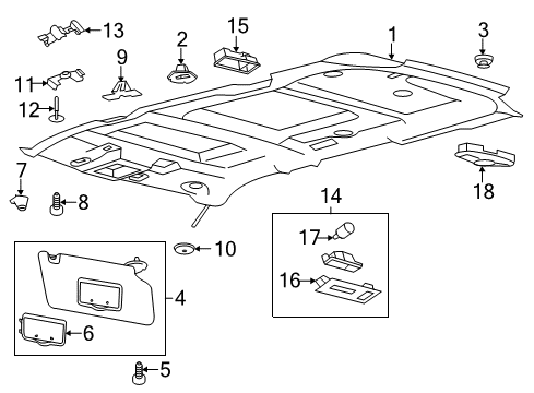 2017 Ford Explorer Bulbs High Beam Bulb Diagram for BE8Z-13N021-B