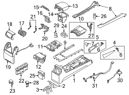 2011 Hyundai Equus Heated Seats Cigar Lighter Plug Assembly Diagram for 95110-2D000