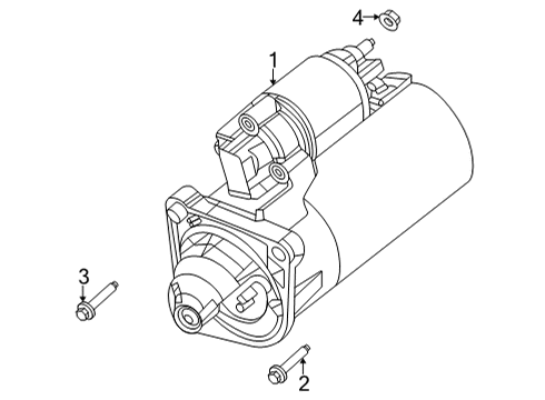 2020 Jeep Wrangler Starter Engine Starter Diagram for 56029667AC