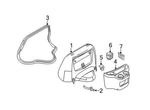 2009 Ford E-150 Engine Cover & Components Console Diagram for 9C2Z-15115A00-AA