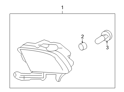 2013 Kia Forte Koup Fog Lamps Front Fog Lamp Assembly, Left Diagram for 922011M500