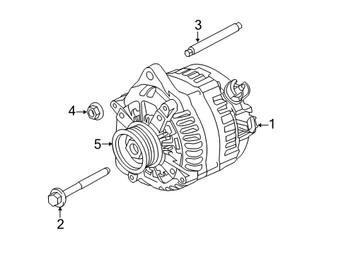 2014 Ford F-150 Alternator Alternator Diagram for CL3Z-10346-B