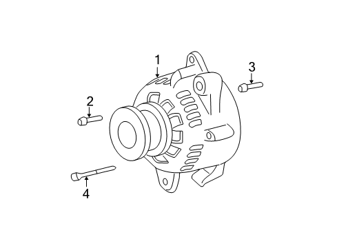 2007 Dodge Durango Alternator ALTERNATR-Engine Diagram for 56029700AB