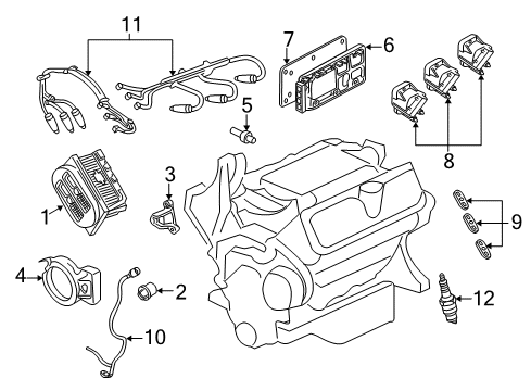 1998 Buick Regal Powertrain Control Harness Diagram for 15301403