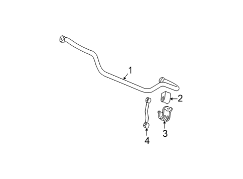 2004 Jeep Grand Cherokee Stabilizer Bar & Components - Front Link-Front SWAY Diagram for 52088281AB