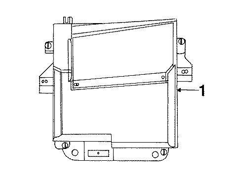 1996 Pontiac Bonneville Head-Up Display Components Cable Asm, Instrument Cluster Head Up Display Adjust Diagram for 16178268