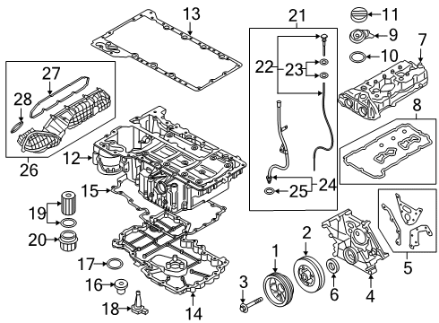 2021 BMW X5 Filters AIR FILTER ELEMENT Diagram for 13718482642