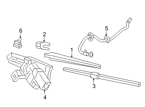 2019 Chrysler Pacifica Wiper & Washer Components Hose-LIFTGATE Washer Diagram for 68229313AA