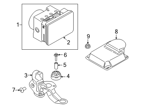 2014 BMW M235i ABS Components Icm Control Unit Diagram for 34526879833