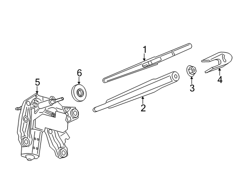 2017 Mini Cooper Countryman Wiper & Washer Components Grommet Diagram for 61629809960