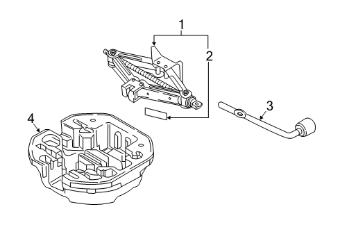 2022 Hyundai Kona Jack & Components Case-Tool Diagram for 09149-J9000