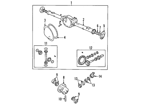 2008 Jeep Liberty Rear Axle, Differential, Propeller Shaft Rear Drive Shaft Diagram for 52853438AB