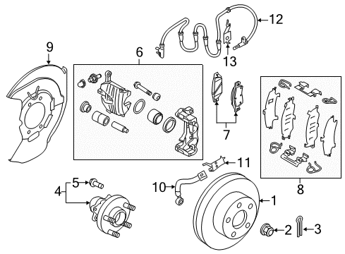 2016 Infiniti QX50 Brake Components Rotor-Disc Brake, Front Diagram for 40206-4GA0A