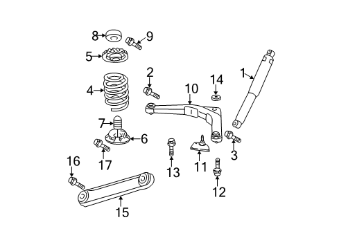 1999 Jeep Grand Cherokee Rear Suspension Components, Lower Control Arm, Upper Control Arm, Stabilizer Bar Rear Upper Control Arm Diagram for 52088422AB