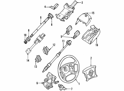 2003 BMW X5 Steering Column & Wheel, Steering Gear & Linkage Double Joint Diagram for 32306758076