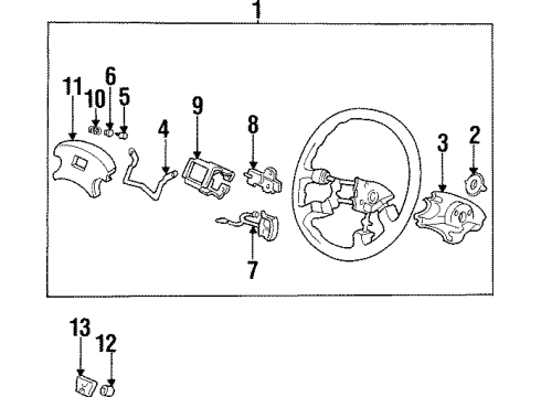 1990 Honda Civic Cruise Control System Controller, Automatic Cruise Diagram for 36700-SH1-A01
