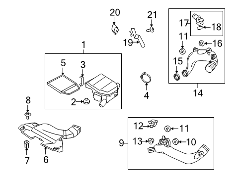 2013 BMW Z4 Filters Intake Silencer Diagram for 13717582927