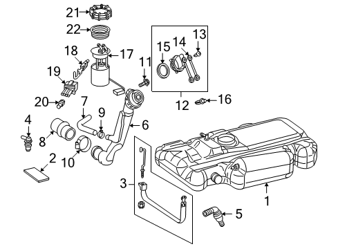 2004 Dodge Sprinter 3500 Fuel Supply Seal-Fuel Pump And Level Unit Diagram for 5119613AA