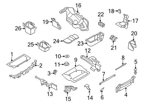 2011 BMW Z4 Interior Trim - Rear Body Mounting, Clamping Band, Upper Section Diagram for 51478146943