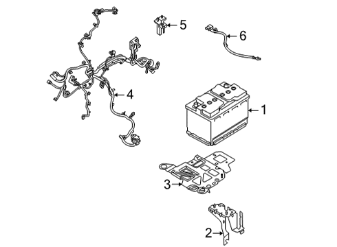 2022 Ford Bronco Sport Battery Positive Term Diagram for JU5Z-14526-AC