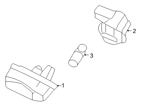 2009 Acura RL Bulbs Socket (T10) Diagram for 33304-SJA-003