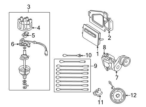 2000 Dodge Durango Ignition System Powertrain Control Module Diagram for R6028901AG