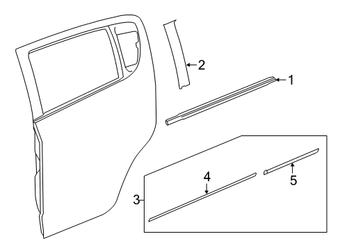  TAPE-RR S/D WDO FRM FRT BLACKOUT Diagram for 42601947