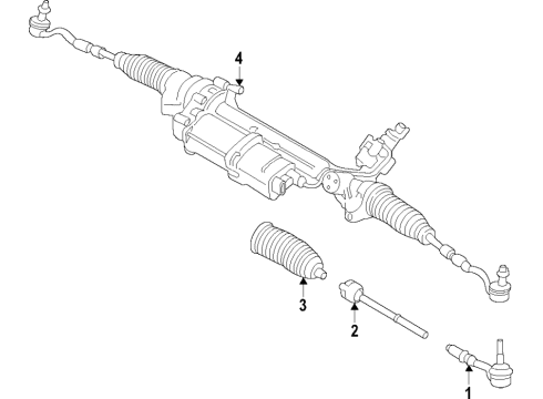 2019 BMW X6 Steering Column & Wheel, Steering Gear & Linkage Exchange-Steering Box, Electric. Diagram for 32106889095