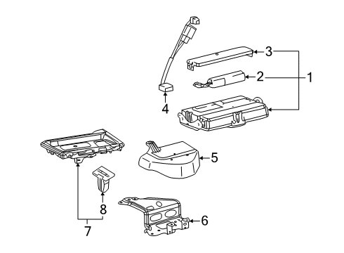 2021 Lexus UX200 Communication System Components Battery Cover Diagram for 86742-06020