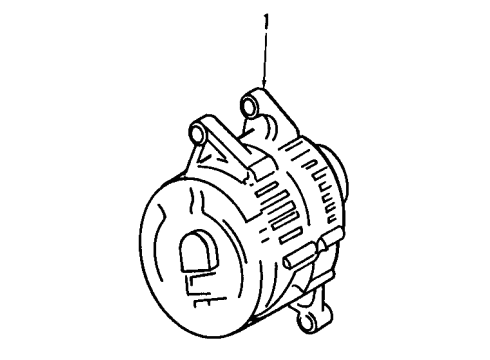 1987 Jeep Comanche Alternator Bracket Alt ALTERNATOR Mounting Diagram for 53004386