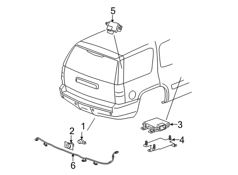 2013 Chevrolet Tahoe Electrical Components Harness Diagram for 22899760