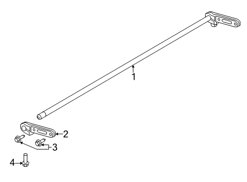 2016 Fiat 500 Stabilizer Bar & Components - Rear Bolt-HEXAGON FLANGE Head Diagram for 6104259AA