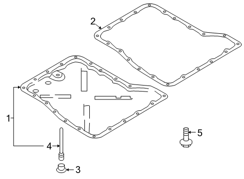 2021 Nissan GT-R Transmission Components Bolt-Hex Diagram for 08156-6125M