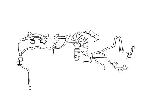 2022 Lexus ES250 Wiring Harness Wire, Engine Diagram for 82121-06G31