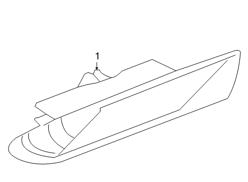 2004 Acura TL Front Lamps - Side Marker Lamps Light Assembly, Left Front Side Marker Diagram for 33850-SEP-A01