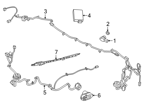 2020 Jeep Cherokee Lane Departure Warning Connector-7 Way Diagram for 56055632AC