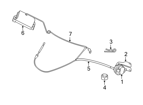 2003 Dodge Ram 2500 Cruise Control System Pump-Vacuum Diagram for 53032373AB