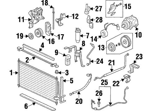 1997 Acura TL Air Conditioner Valve Assembly, Expansion Diagram for 80220-SW5-023