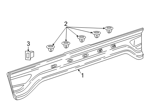 2018 Dodge Charger Backup Lamps Lamp-Tail Stop Backup Diagram for 68398666AC