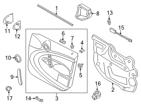 2012 Mini Cooper Countryman Mirrors Mirror Control Module Diagram for 61359177975