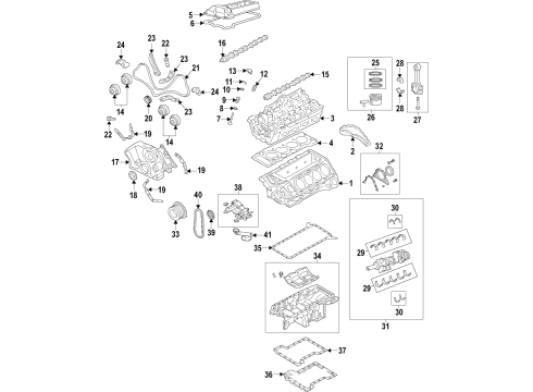 2018 BMW M6 Gran Coupe Engine Parts, Mounts, Cylinder Head & Valves, Camshaft & Timing, Variable Valve Timing, Oil Cooler, Oil Pan, Oil Pump, Balance Shafts, Crankshaft & Bearings, Pistons, Rings & Bearings Timing Chain Tensioner Diagram for 11417843139