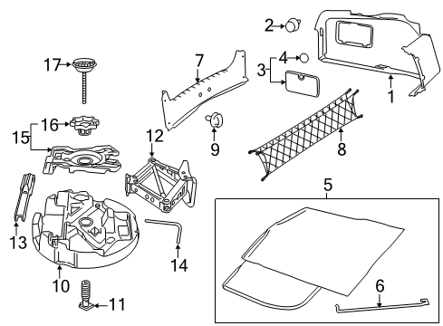 2016 Chevrolet SS Interior Trim - Rear Body Screwdriver Diagram for 92420337