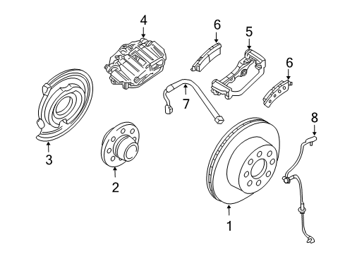 2013 Chevrolet Silverado 1500 Rear Brakes Hose Asm-Rear Brake Diagram for 25923716