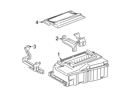 2016 Lexus GS350 Electrical Components Computer, Combination Diagram for 83141-30190