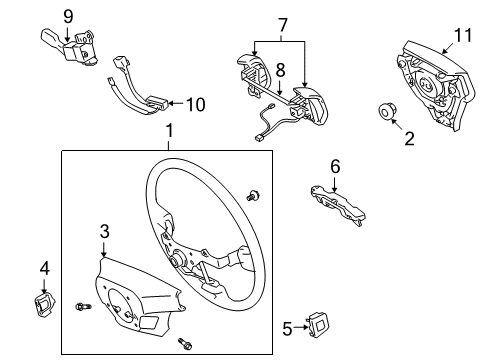 2007 Lexus GS450h Cruise Control System Computer Assy, Distance Control Diagram for 88240-30470