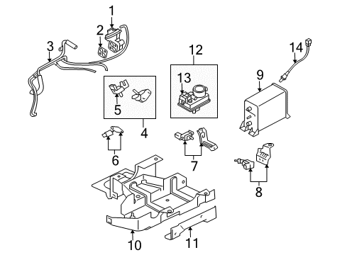 2006 Mitsubishi Lancer EGR System Valve-EGR Diagram for MD155224