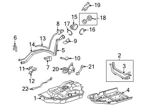 2015 Lexus RX450h Fuel Supply Release Cable Diagram for 77037-33020