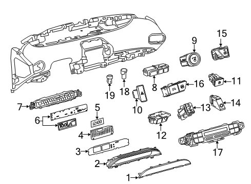 2021 Toyota Prius Prime Headlamps Instrument Cluster Diagram for 83862-47G50